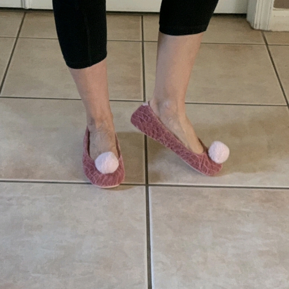 Kate Spade Pink Velvet Women's Slippers